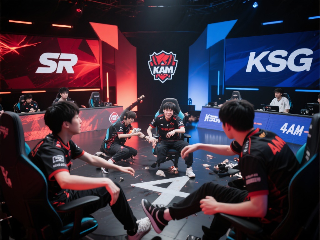 SR配合KSG再ROLL点失利,4AM微笑收割两队团灭大战 在当今电竞赛事的激烈对战中,总能碰撞出令